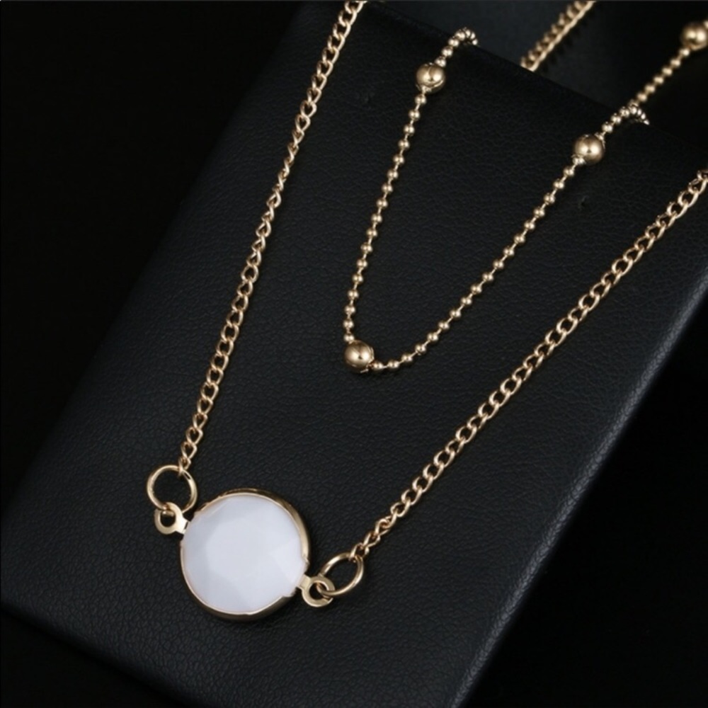 New! Beaded Glass Pendant Necklace - Picture 4 of 10